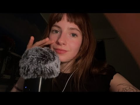 ASMR | fluffy mic, slow soft clicky whispers, rambling for deep sleep (like my old videos) ⭐️