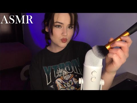 ASMR | Mic Brushing FAST then Slooooow