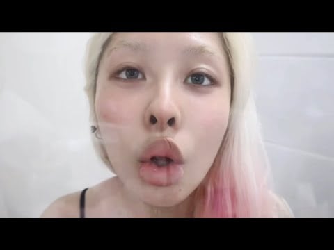ASMR Glass kissing