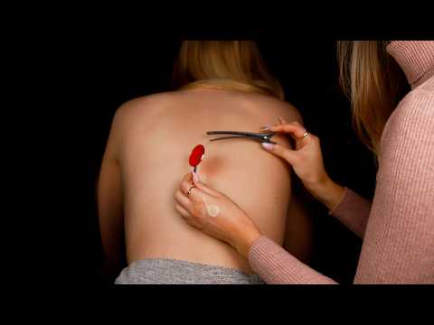 ASMR | FIXING my sister's BACK [Tingly Friday]