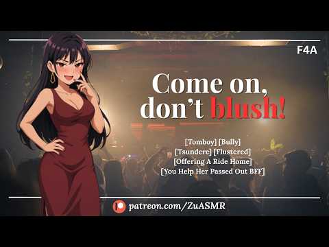 Rescuing Mean Popular Girl's BFF At A Party |F4A| Tsundere| Teasing| Taking Ride Home Together| ASMR