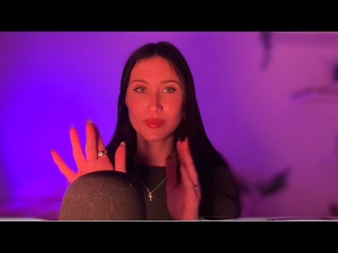 ASMR cupped mouth sounds and inaudible whispering 
