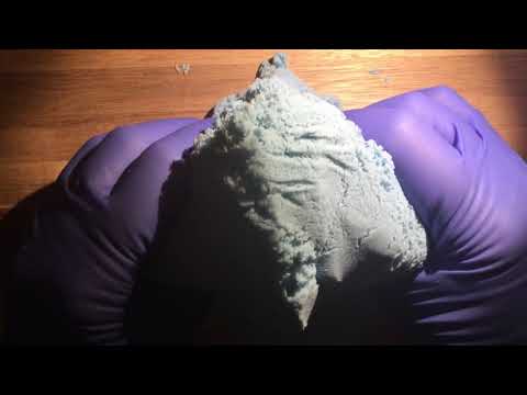 LATEX GLOVES   💜  MAGIC SAND  [[ASMR]]
