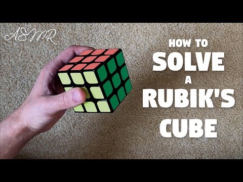 [ASMR] How to SOLVE a RUBIK'S CUBE