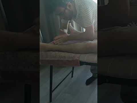 ASMR Front Thigh Massage (No Talking)  #massage #relax #chiropractor #challenge #relaxing