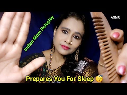 ASMR Indian Mom Prepares You for Bed 🌙💖 Skincare, Massage, Humming & Gentle Kisses | Asmr Ghosal