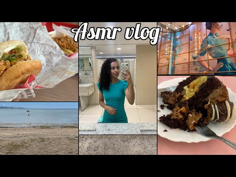 ASMR VLOG-PRAIA + PASSEIO NO SHOPPING/ CONFEITARIA, COMPRINHAS E MAIS, EM SALVADOR. ÚLTIMO DA VIAGEM