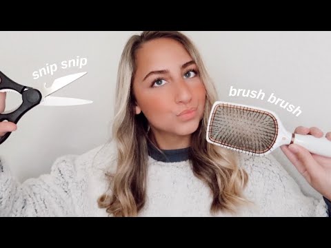 ASMR Haircut and styling roleplay *no talking* random ✂️