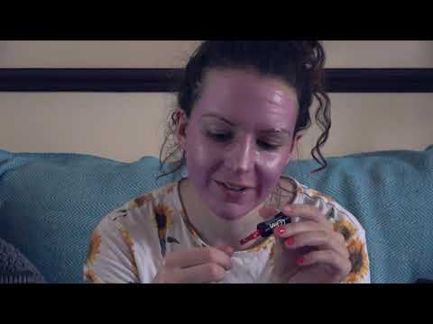 ASMR Let's have a pamper - applying face mask, nail polish, make up :)