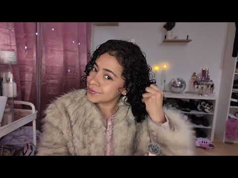 ASMR / MI CURLY ROUTINE (sonidos relajantes, agua y soft spoken)