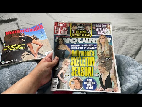 ASMR Magazine Flipping No Talking