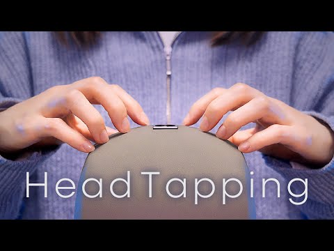 ASMR ヘッドタッピング🗿 KU100 / 囁き声・頭皮マッサージ