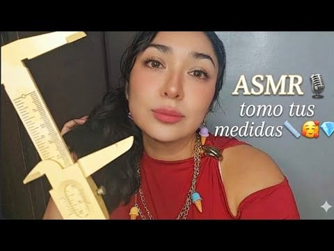 ASMR: Voy a medirte y hacerte una joya 💎🥰📏 voz suave soft spoken 
