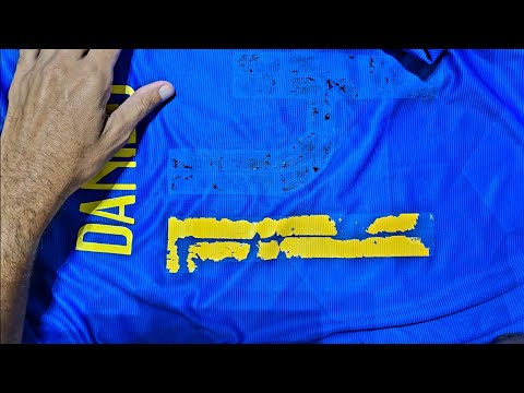 ASMR restaurando camisa do Brasil de 2018