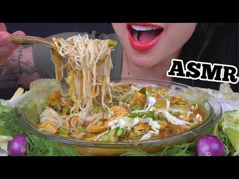 ASMR SPICY THAI NOODLE CURRY (EATING SOUNDS) NO TALKING | SAS-ASMR