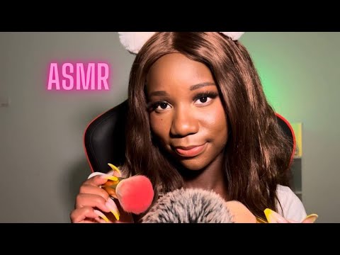 ASMR Relaxing triggers for sleep 😴 Brushing Your Face & Mouth Sounds