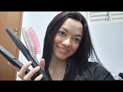 ASMR - AMIGA FAZ CHAPINHA NO SEU CABELO✨️😴