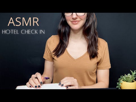 ASMR Hotel Check In ☀️ l Soft Spoken, Keyboard Typing