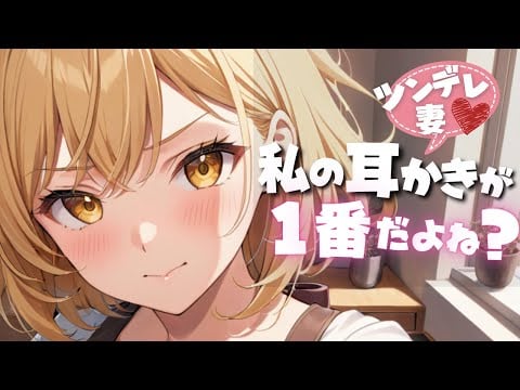 【ASMR】嫉妬したツンデレ妻が“私の耳かきが一番”って言わせにきた夜｜梵天・囁き・オイルマッサージ