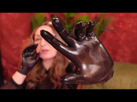 ASMR nitrile gloves and oil