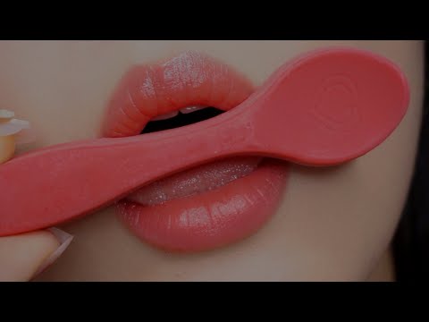 [ASMR] Edible Spoon Eating, Mouth Sounds 먹는 숟가락 이팅사운드, 입소리