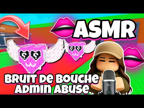ASMR Français • BRUITS DE BOUCHES ET ADMIN ABUSE SUR ROBLOX 👄😴