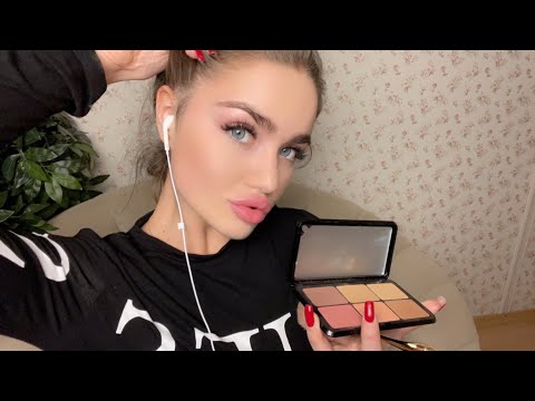 АСМР Быстрый и агрессивный макияж ASMR FAST AND Aggressive makeup 💄