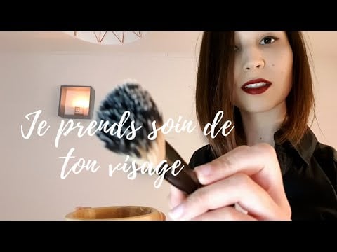 ASMR FRANCAIS 🌸SOIN DU VISAGE🌸Chuchotements, Pinceaux, Massage, Mouvement de mains…