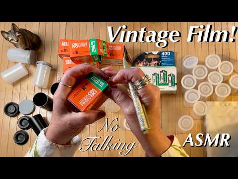 ASMR Request! 35mm Film Handling! (NO TALKING VERSION) Lid Sounds, Film Containers, Film Unboxing~
