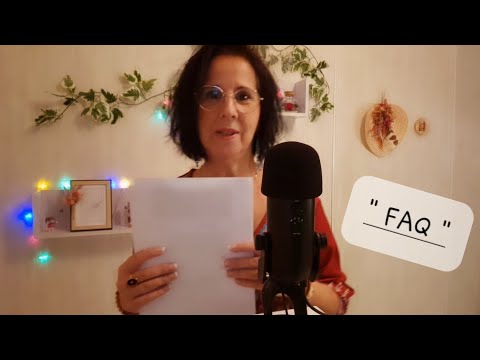 Asmr Français  " FAQ "