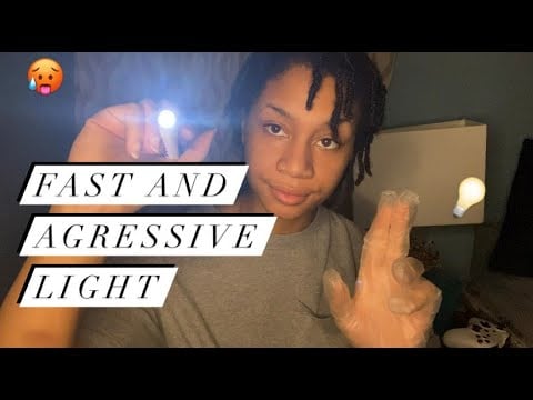 ASMR - Fast & Aggressive Light Movements (KC)