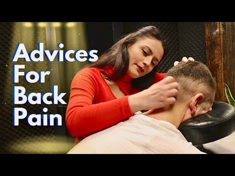 ASMR - Back Pain Treatment & Back Massage | Miss Melek