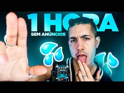 ASMR 1 HORA SEM ANÚNCIOS do MELHOR SPIT PAINTING! 💧👅 Mouth Sounds