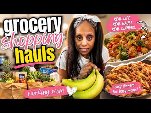 Costco vs Walmart Haul 🛒 | Real Working Mom Grocery Haul + EASY Dinners for Busy Nights 🍝