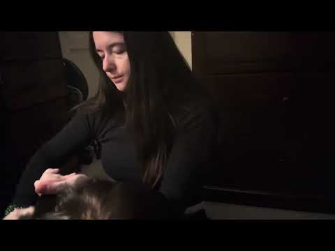 Relaxing Head Massage and Hair Pulling | ASMR role play