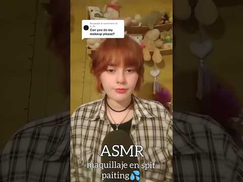 ASMR maquillaje en spit paiting 💗💦 SUPER RELAJANTE PARA MIMIR 🇦🇷 #asmr