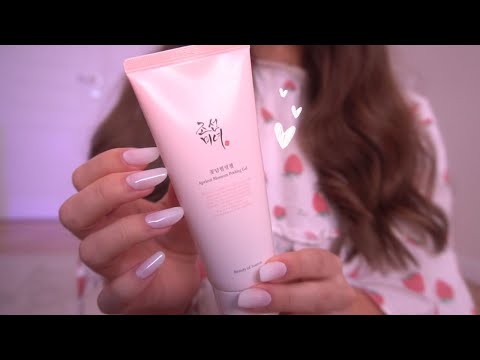 ASMR Pampering You For Sleep 🤍 Tingly Skincare, Scalp Massage, Brushing hair (Layered Sounds)