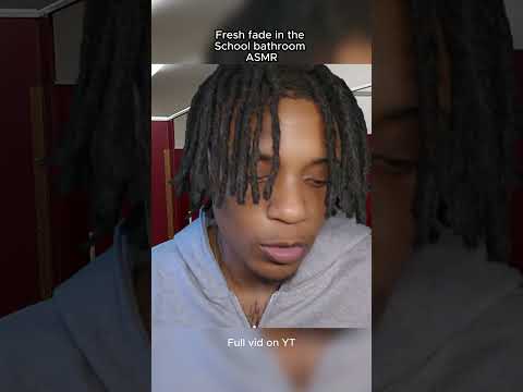 Fresh Haircut in school bathroom ASMR #shorts  #asmr #sleepsolution #asmrrp