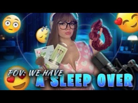 ASMR | We have a sleepover together