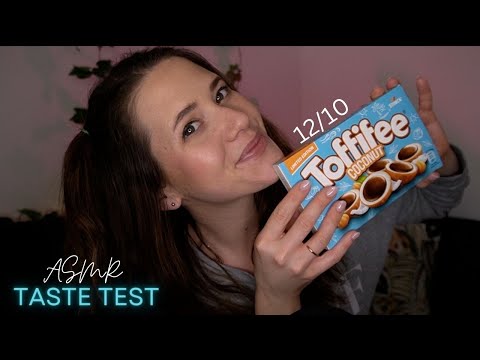 ASMR Sleepy Taste Test 😴💤 super entspannend | Tapping ~ Crinkles ~ Whispers