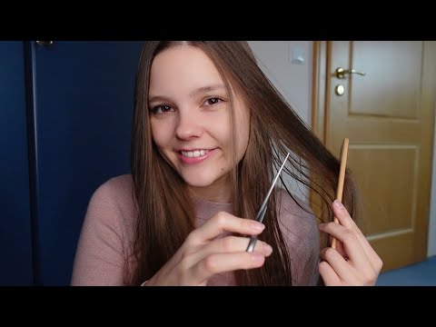 ASMR Cutting My Hair - REAL HAIRCUT ✂️  | ft. Ana Luisa Jewelry 💍