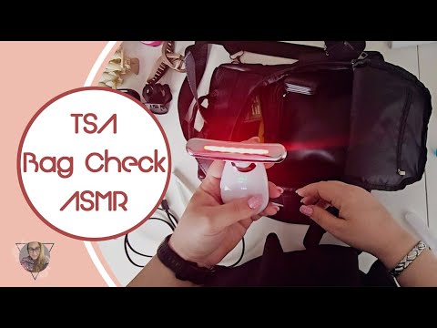 * ASMR * TSA Bag Check / Airport security check / No-Talking / POV / Unintentional /