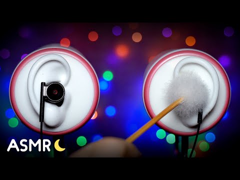 [4K ASMR] 3種類のマイクを使った梵天の音 / 耳かき/ Lifelike, H5, DR-40X [声なし-No Talking]