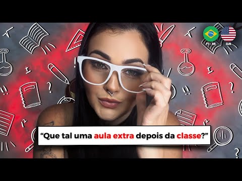 POV - PROFESSORA SUBSTITUTA FLERTA COM VOCÊ | ASMR Roleplay | O Mundo da Shay #asmr #roleplay