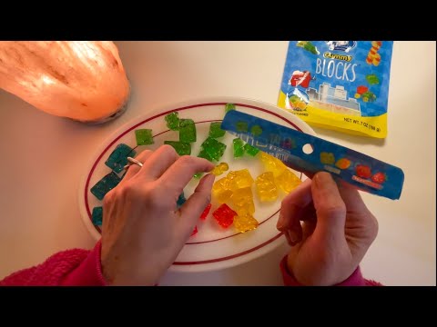 Are Lego Gummies an Epic Fail or Super Cool? ~ ASMR Eating Gummy Candy and Soft Spoken