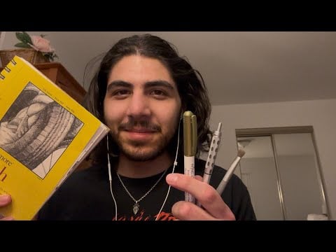 ASMR Random Trigger Assortment (brushing, tapping, scratching and whispered rambling)