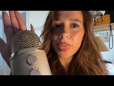 ASMR extra slow mouth sounds & gum chewing 500% sensitivity 