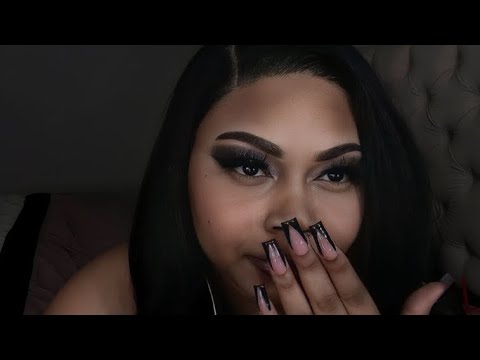 asmr| nail tapping, close whispers, mouth sounds