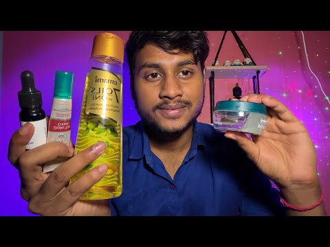 ASMR Relaxing Skincare & Face Massage 💆‍♂️ for Deep Sleep 😴