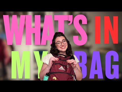 what’s in my bag: grad school edition 📚 rummaging sounds, tapping, vibez asmr